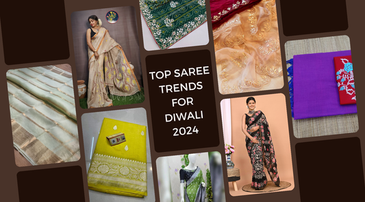 Celebrate Diwali in Style: Top Festive Saree Trends for 2024