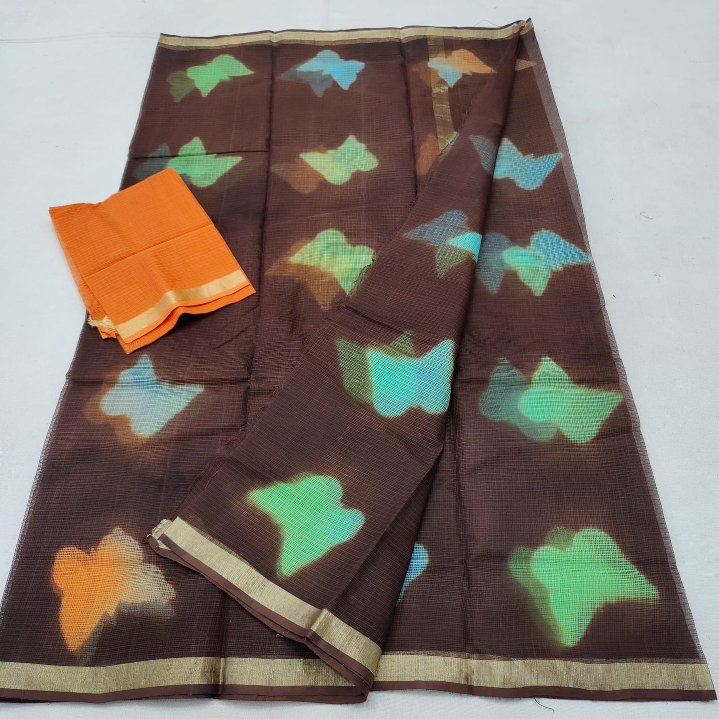 Kota Doriya Print saree with blouse