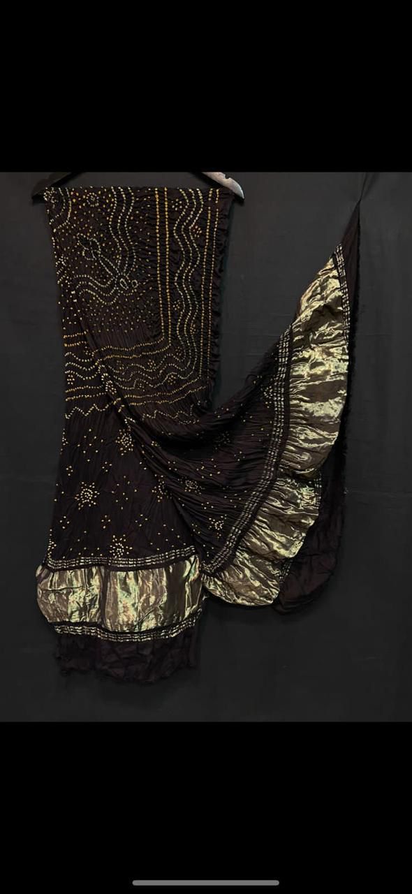 Pure Modal Silk  Bandhaj  Print   Dupatta