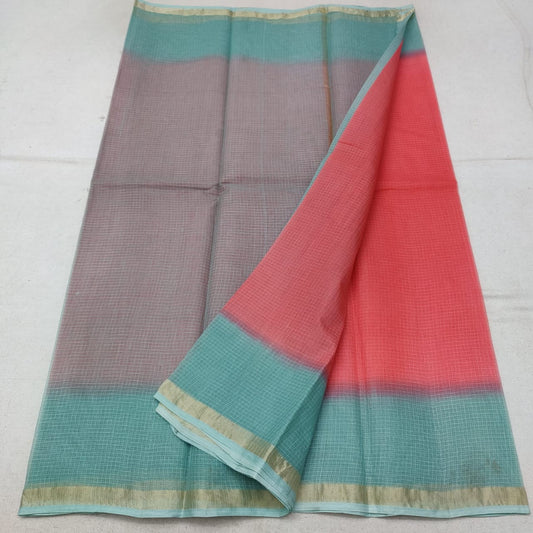 Pure Cotton Kota Plain Dye Saree