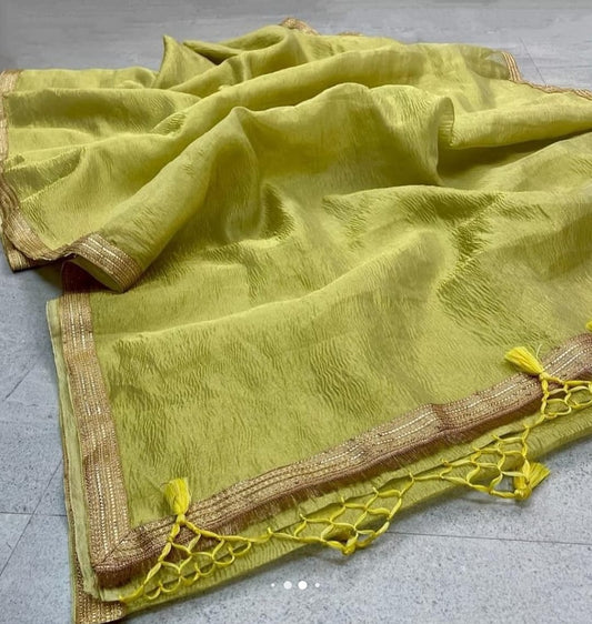 Banarasi Tissue Silk Saree With Blouse