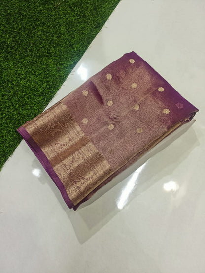 Banarasi Tissue Silk Saree With Blouse