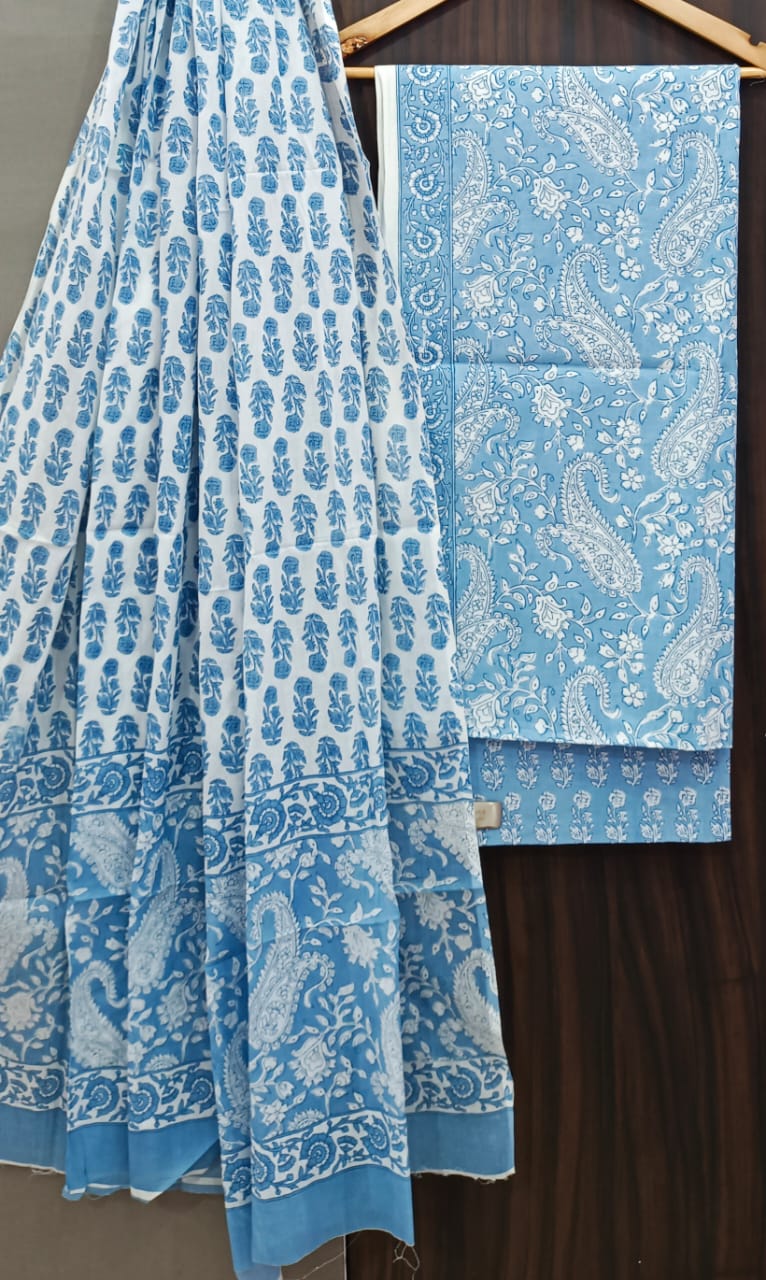 Buy Pure Cotton Suits With Cotton Dupatta Online in India thecotlin