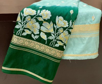 Designer Katan georgette Banarasi Saree