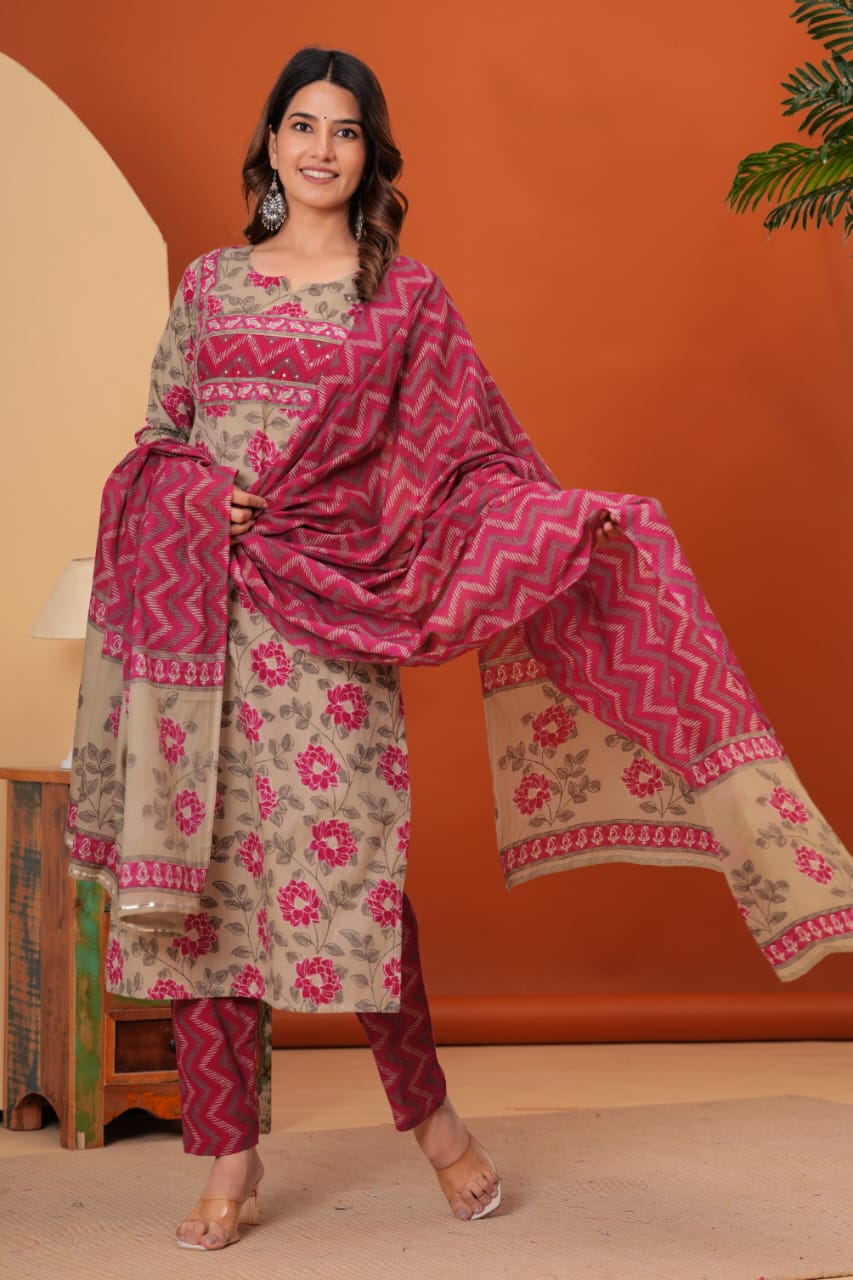 Exclusive 3 Piece kurti set