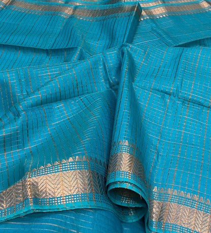 Pure Cotton Silk Mangalagiri Saree With Running Blouse