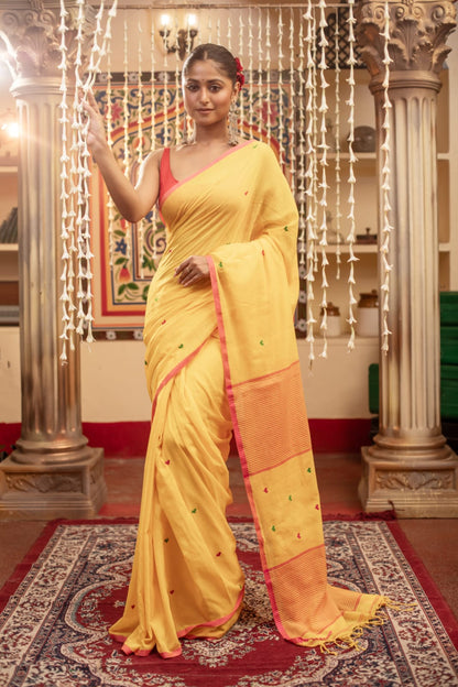 Pure Mul Cotton Saree Without Blouse