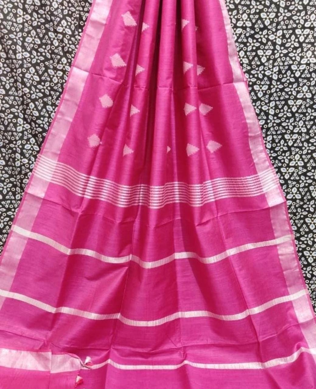 Katan Silk Saree With Running Blouse .