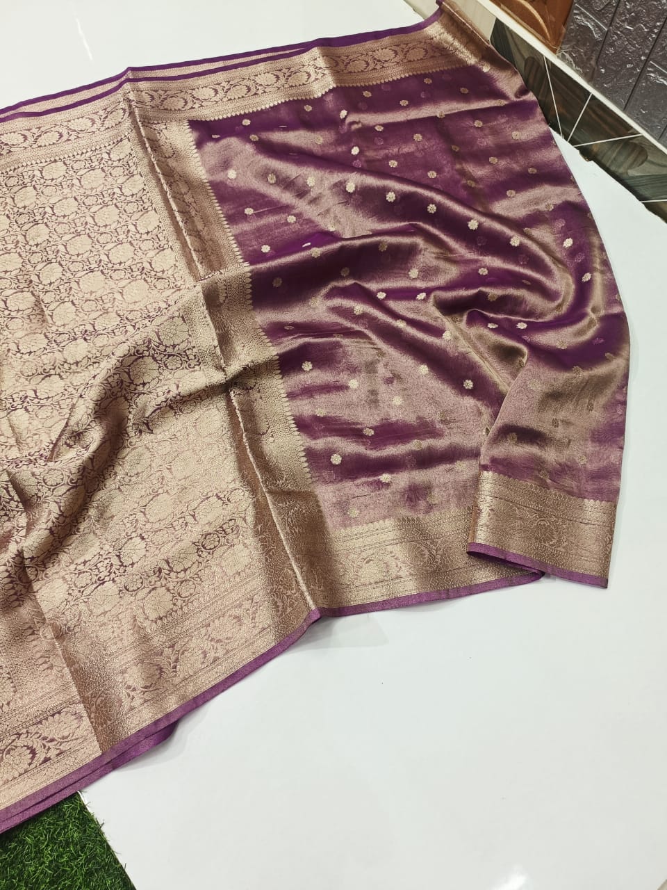 Banarasi Tissue Silk Saree With Blouse