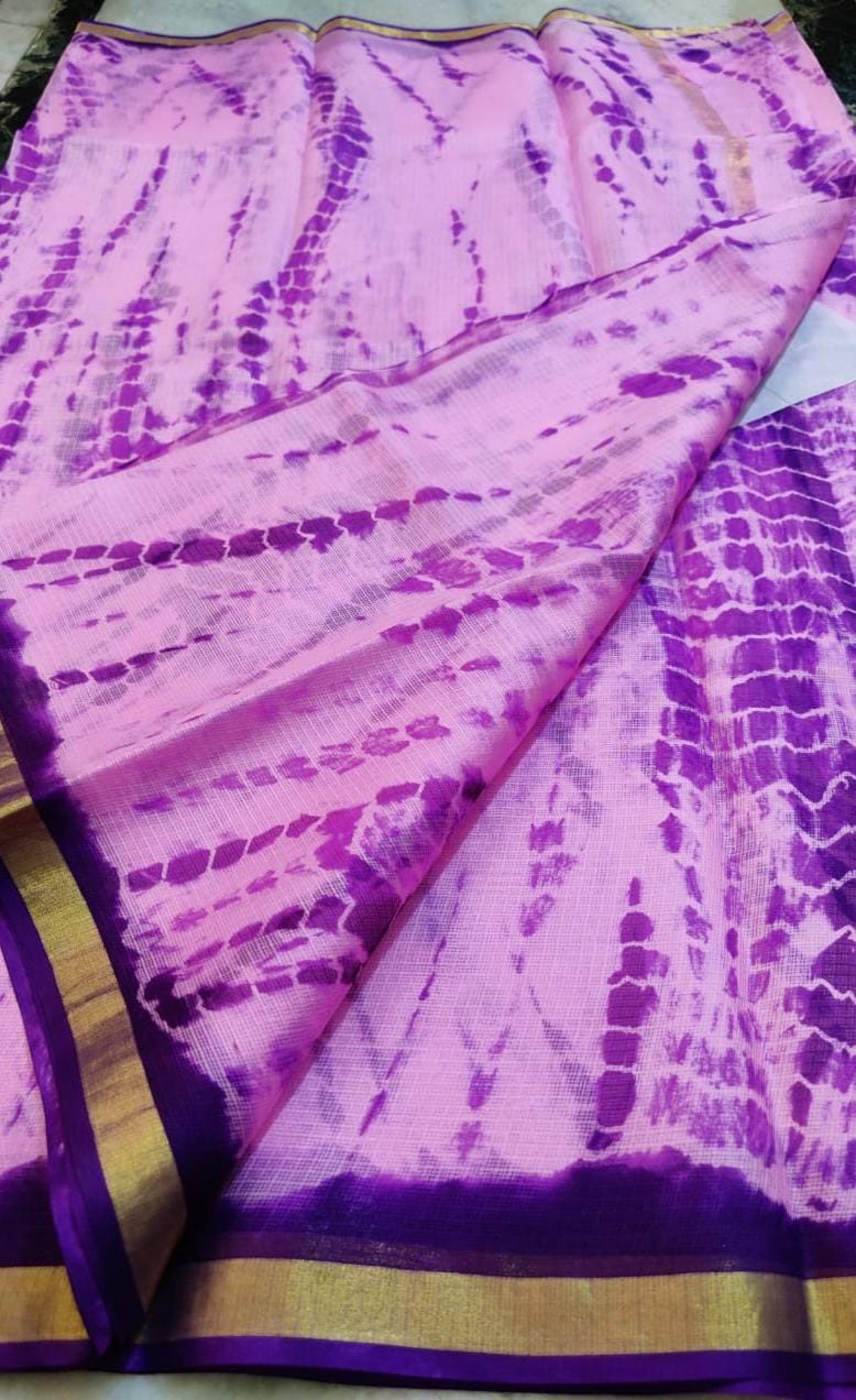 Beautiful Pure Kota Cotton Sheded Dye Saree