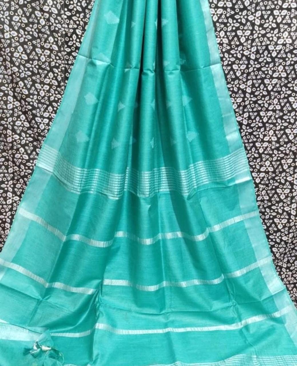 Katan Silk Saree With Running Blouse .