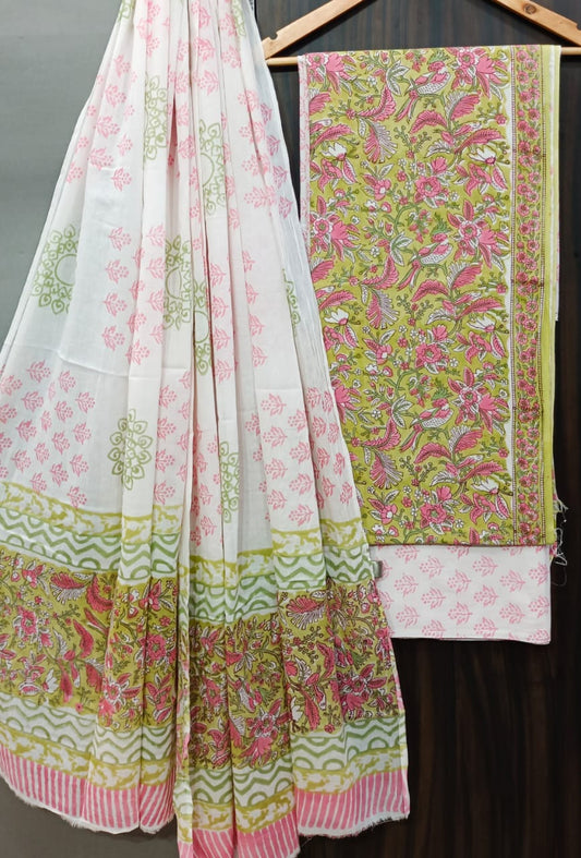 Exclusive  Hand Block Printed Cotton Suits