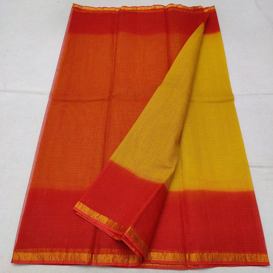 Pure Cotton Kota Plain Dye Saree