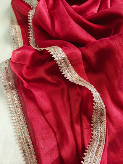 Beautiful Cotton Mulmul  Saree With Blouse