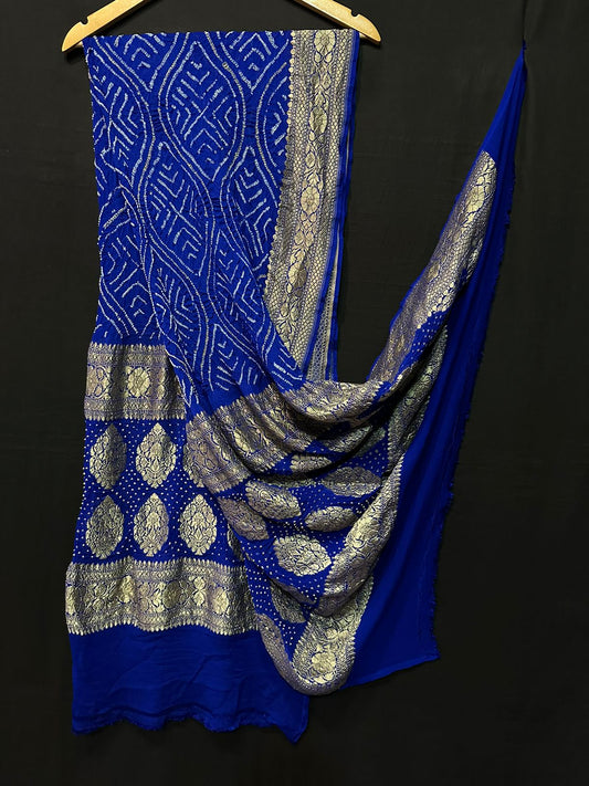 Pure Modal Silk  Bandhaj  Print   Dupatta