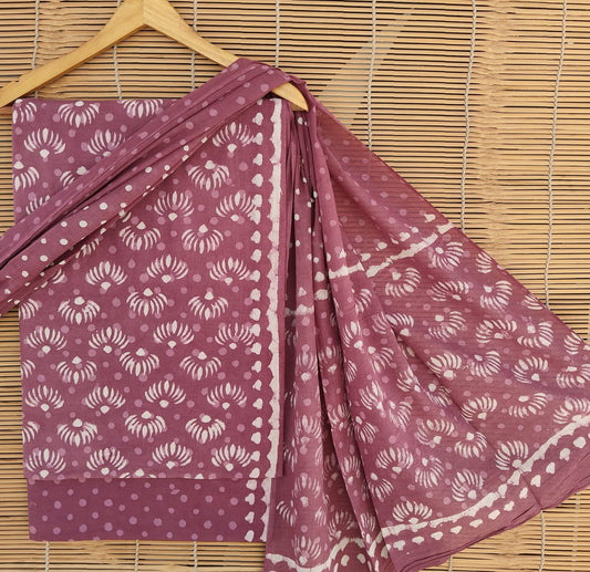 Exclusive new hand block printed cotton suits with cotton duptta