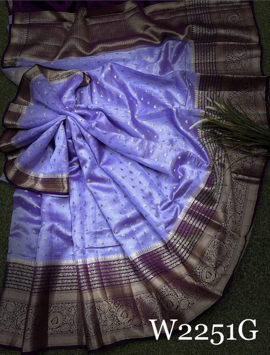 Banarasi  Semi Kora Organza Soft Silk Saree