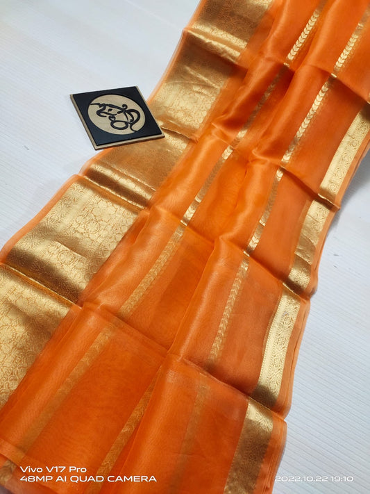 Banarasi Semi  kora silk saree