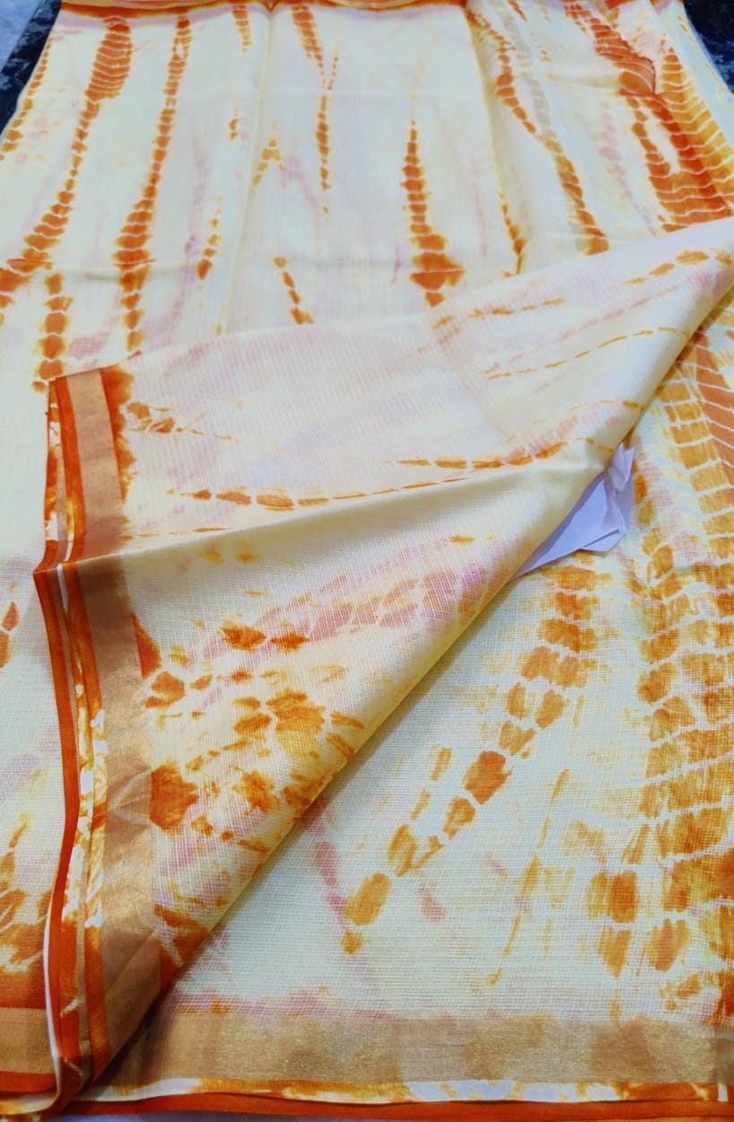 Beautiful Pure Kota Cotton Sheded Dye Saree