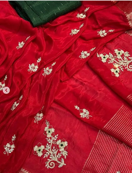 Pure  Silk Zari Work  Saree