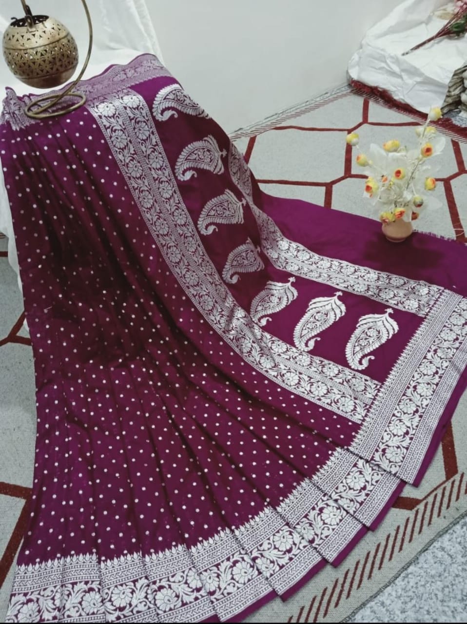 Designer Katan georgette Banarasi Saree