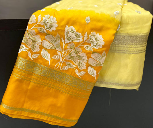 Designer Katan georgette Banarasi Saree