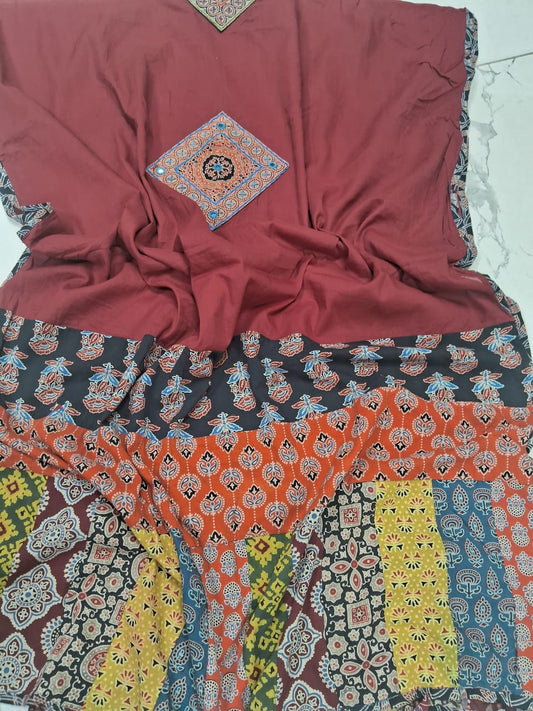 Pure cotton Applique Work Dupatta.