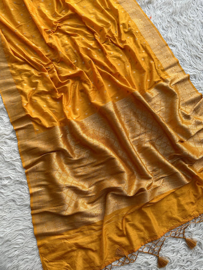 Banarasi  Georgette Silk Saree With Zari Work