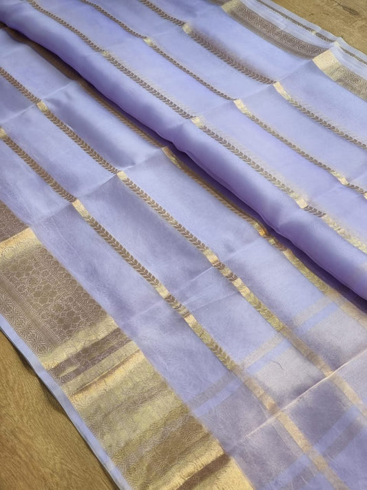 Banarasi Semi  Kora Organza soft silk  Saree