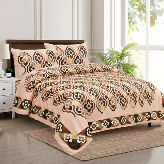 Pure Cotton Jumbo Size Double Bedsheet. ( 108X 108) with pillow covers