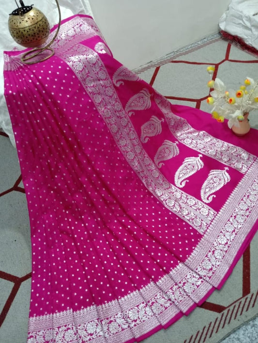 Designer Katan georgette Banarasi Saree