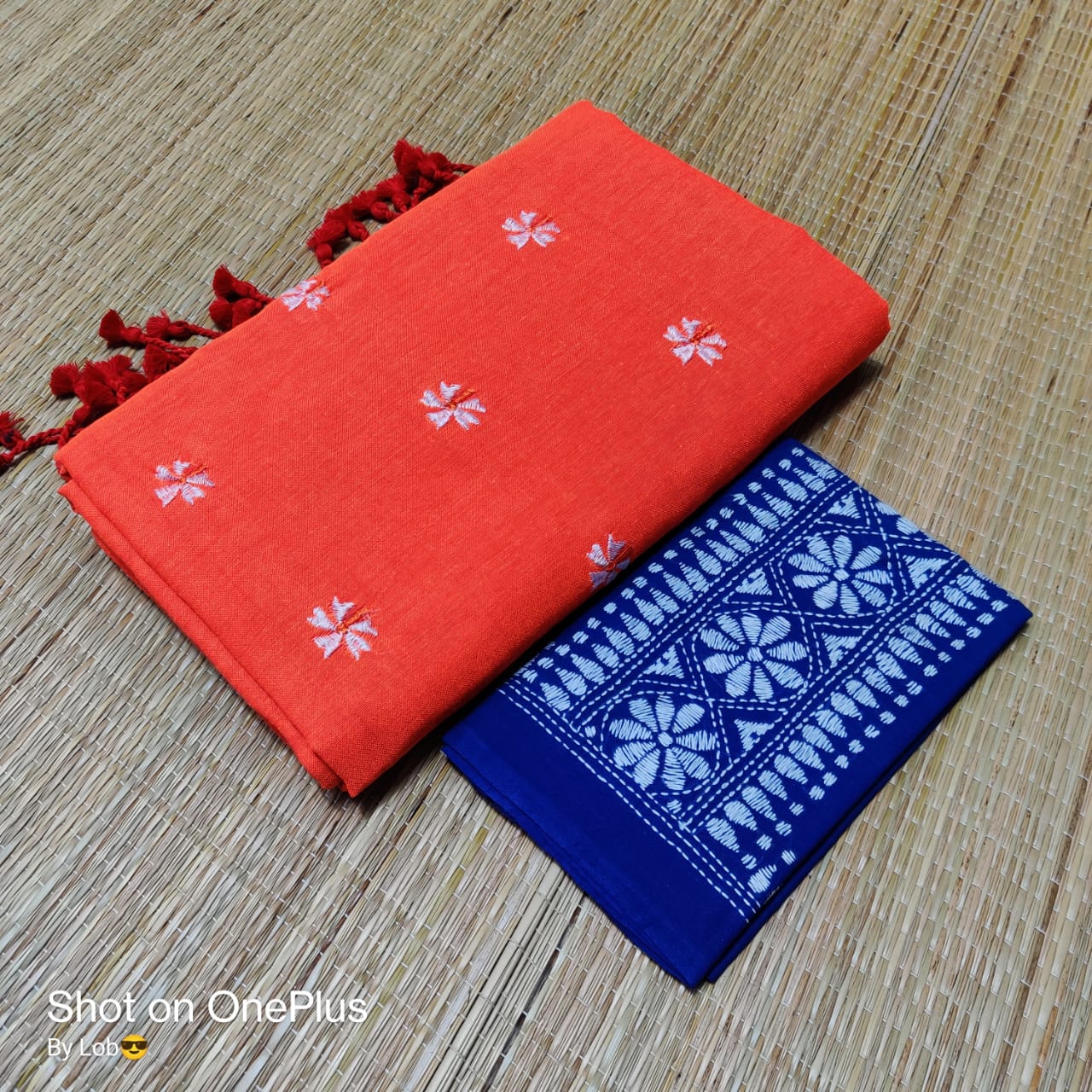 Pure Handloom  Khaddi Cotton Saree  With Blouse