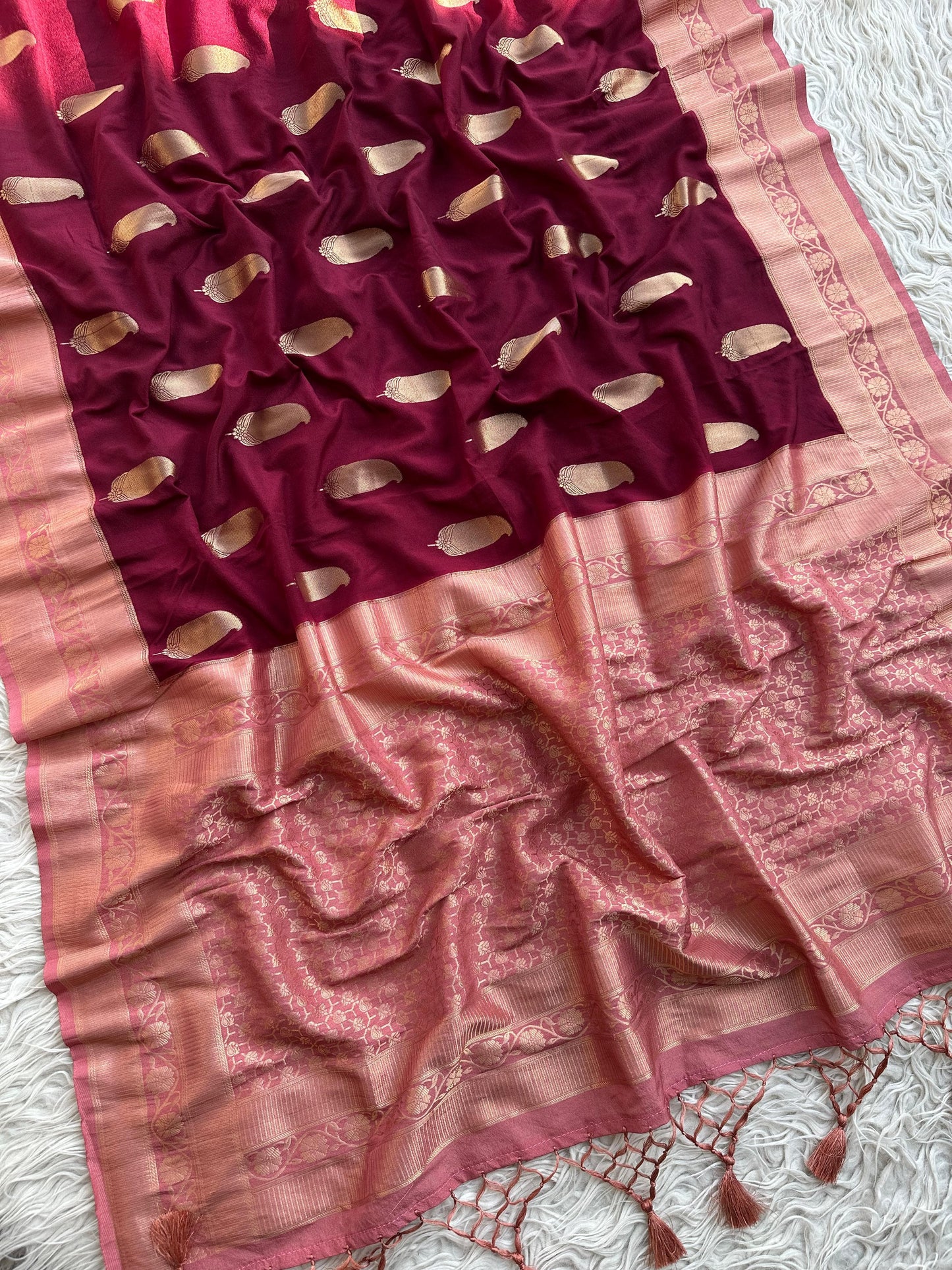 Banarasi  Georgette Silk Saree With Zari Work