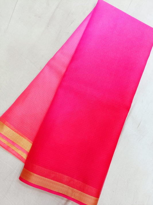 Beautiful Pure Kota Cotton Sheded Dye Saree