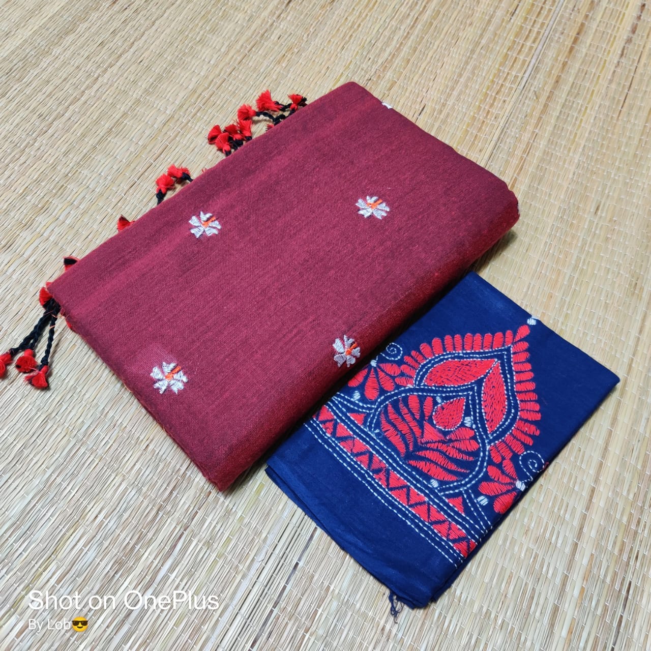 Pure Handloom  Khaddi Cotton Saree  With Blouse