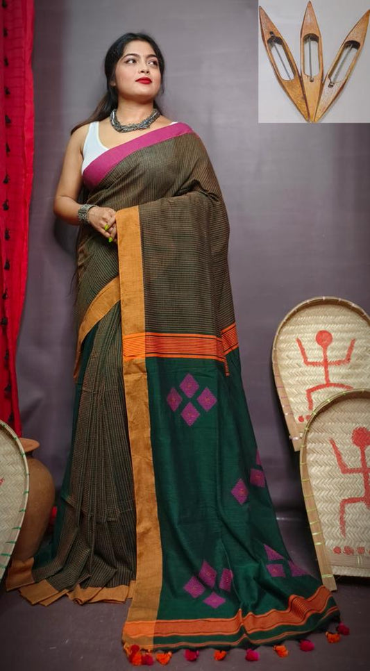 Pure masrise cotton allover saree