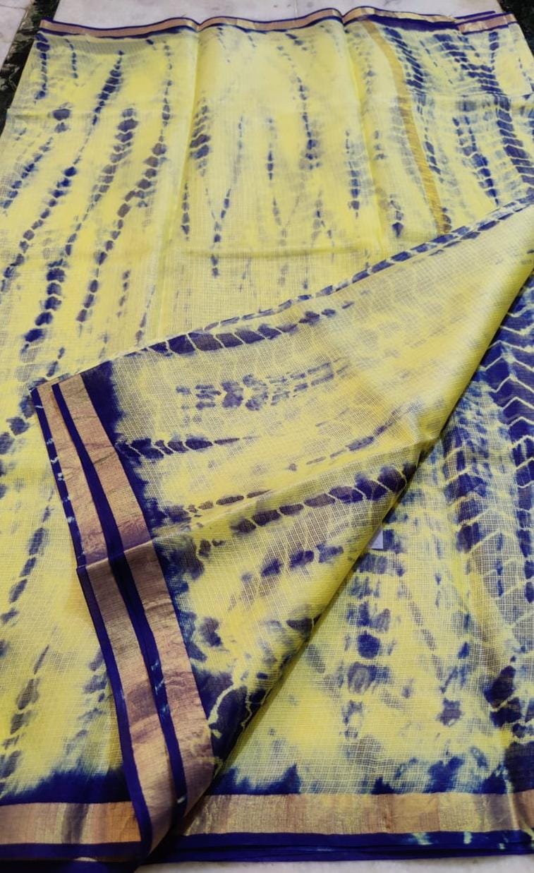 Beautiful Pure Kota Cotton Sheded Dye Saree