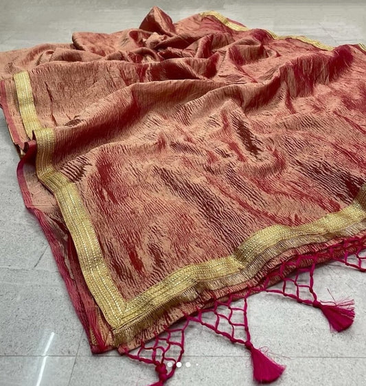 Banarasi Tissue Silk Saree With Blouse