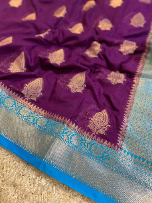 Banarasi Semi Khaddi Katan Georgette Soft Silk Saree