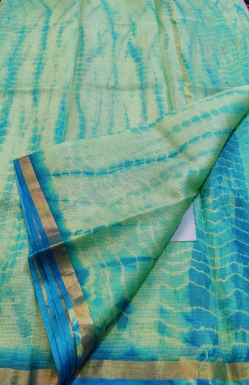 Beautiful Pure Kota Cotton Sheded Dye Saree