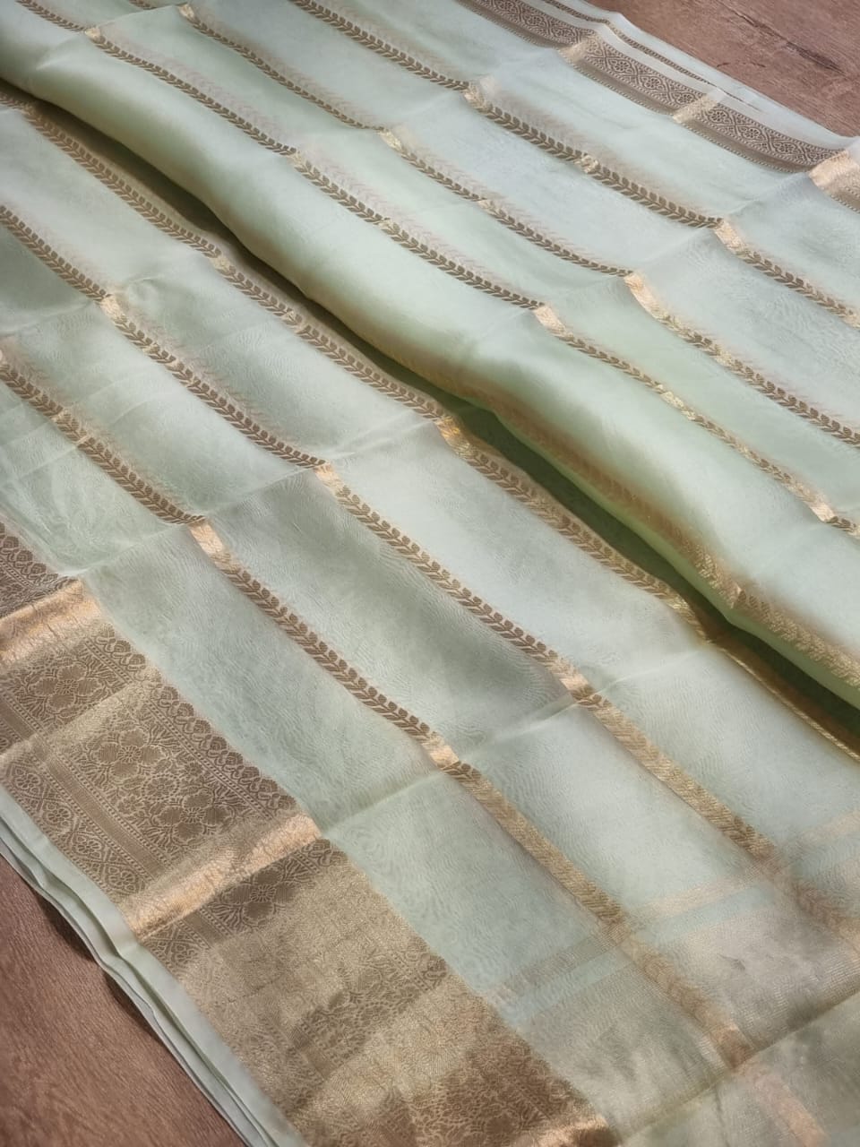 Banarasi Semi  Kora Organza soft silk  Saree