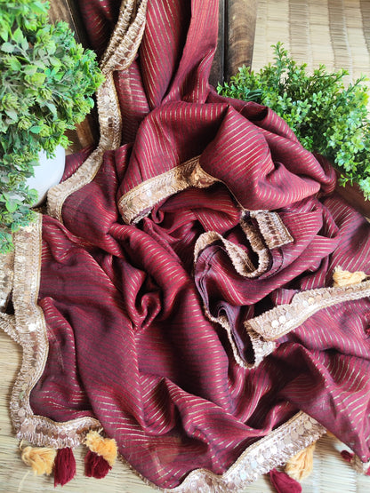 Beautiful Cotton Mulmul Saree