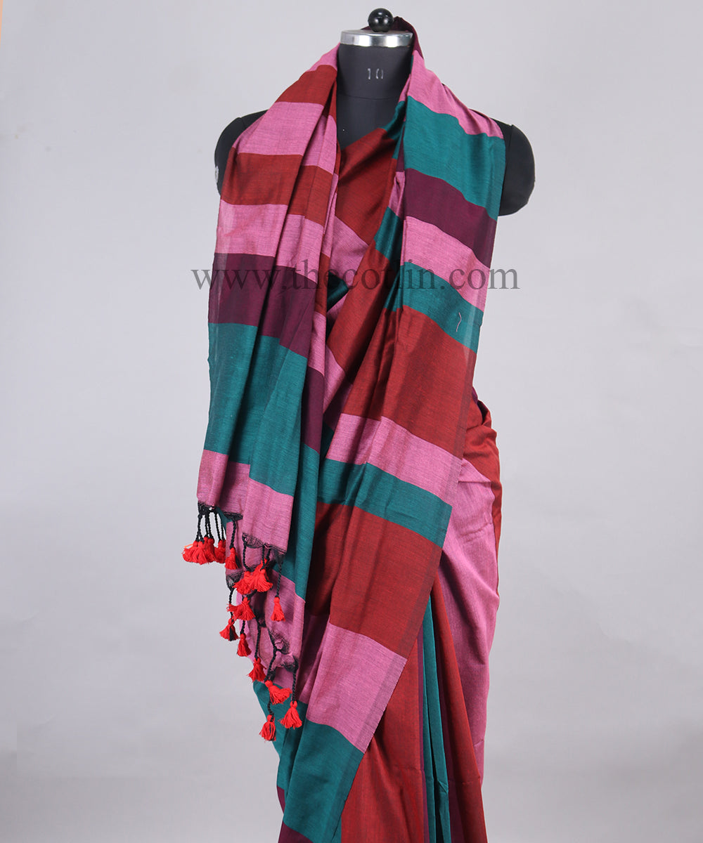 Pure Cotton Slab Khadi Saree