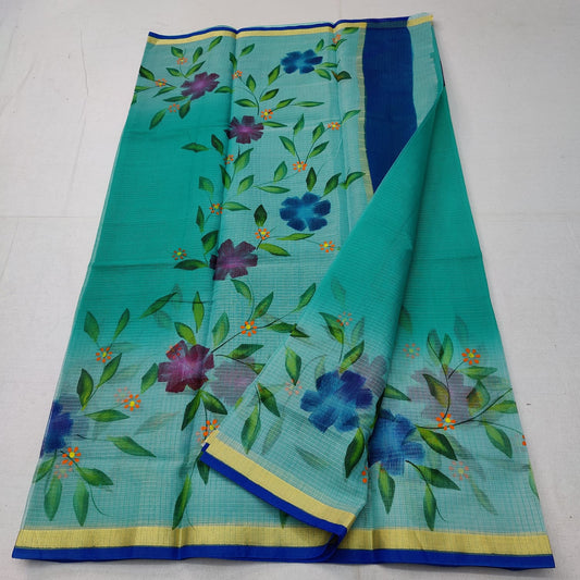 Kota Doriya Printed saree with blouse