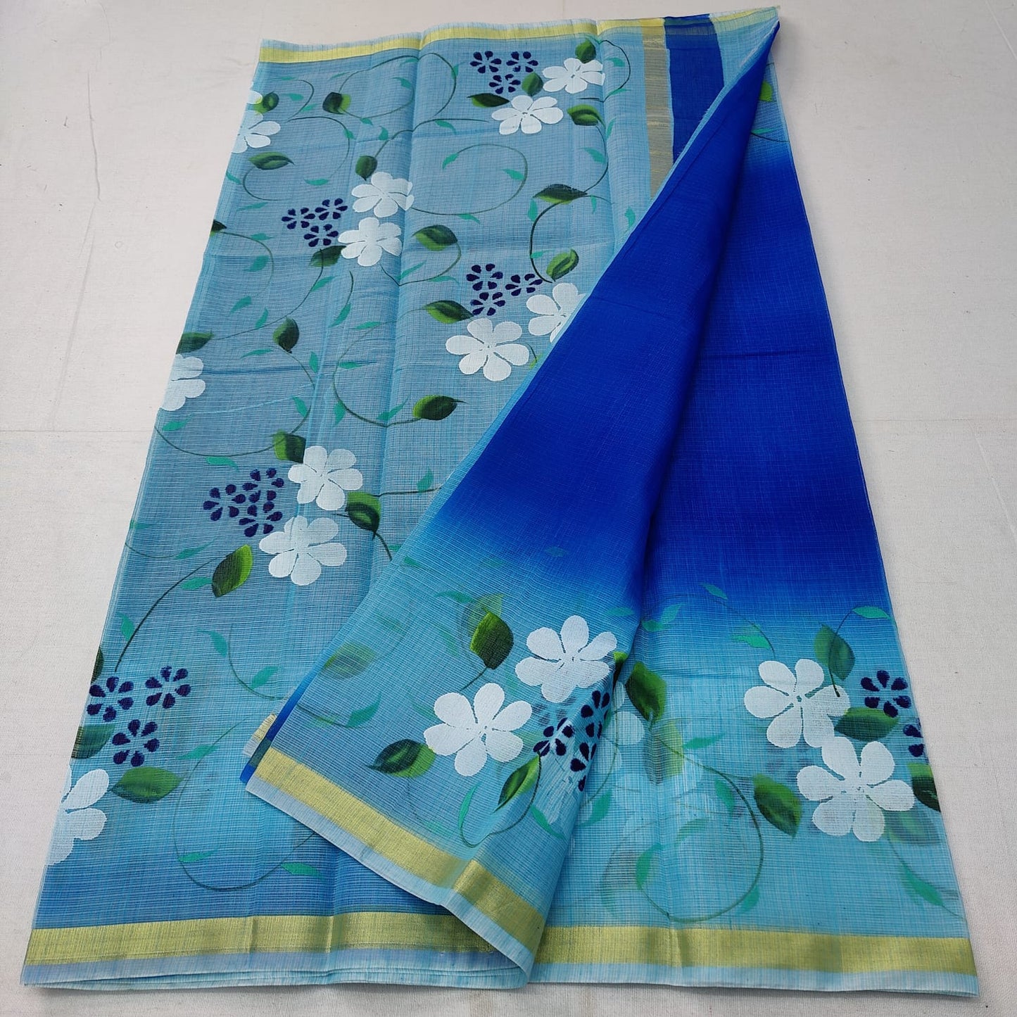 Kota Doriya Printed saree with blouse