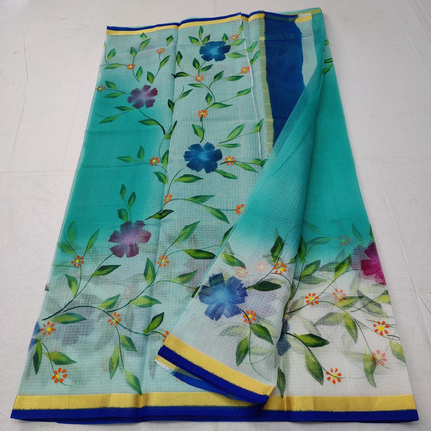 Kota Doriya Printed saree with blouse