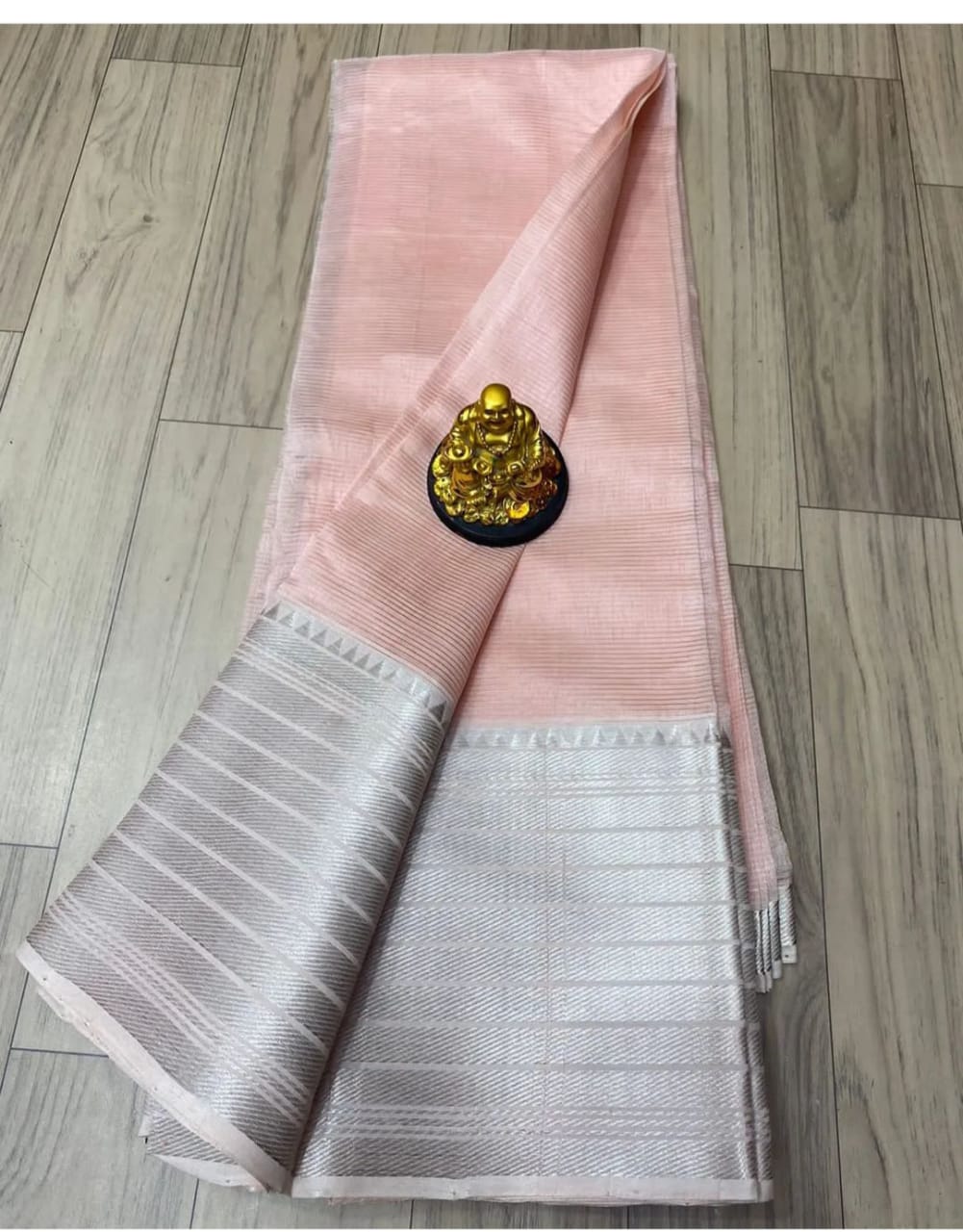 Mangalagiri pattern cotton silk Saree with running blouse