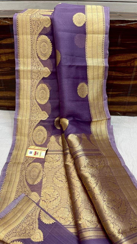 Banarasi Semi  kora silk saree