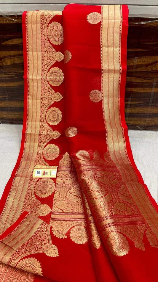 Banarasi Semi  kora silk saree