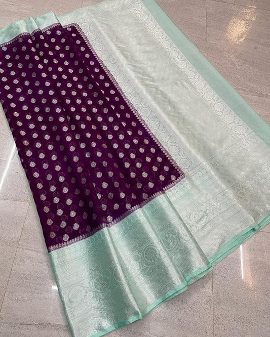 Designer Katan georgette Banarasi Saree